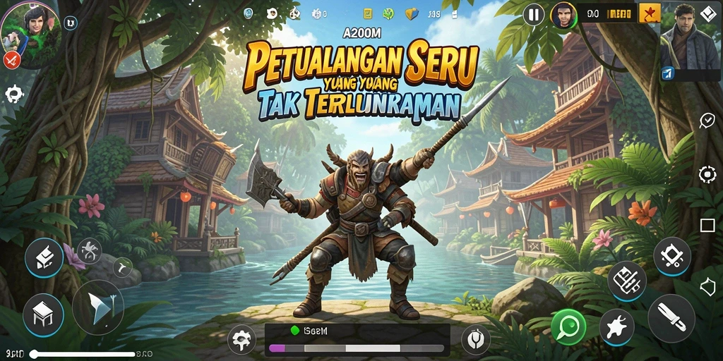 Menampilkan gameplay A200M yang penuh tantangan petualangan.