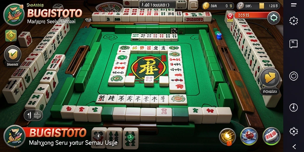 Tampilan gameplay Mahjong yang menarik dan mendebarkan dari BUGISTOTO.