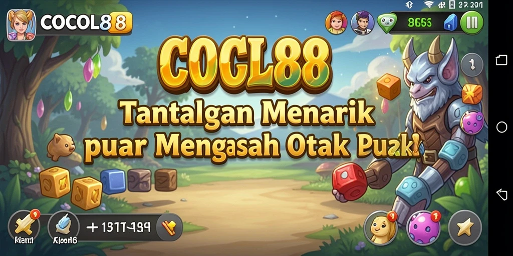 Screenshot COCOL88, menampilkan gameplay puzzle yang menarik.