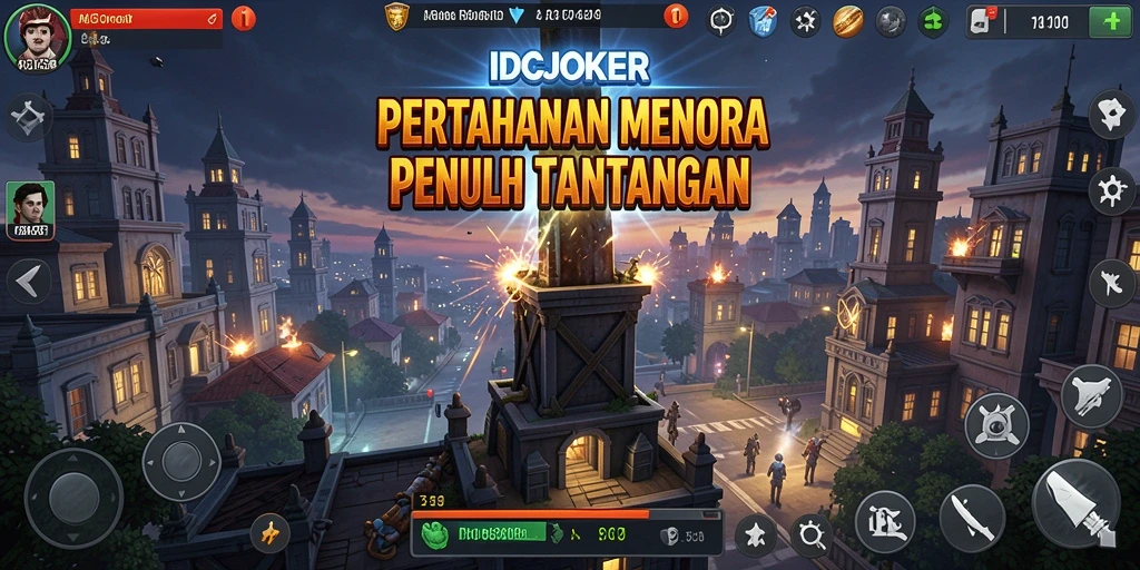 Tangkapan layar gameplay IDCJOKER menampilkan aksi pertahanan yang mendebarkan.