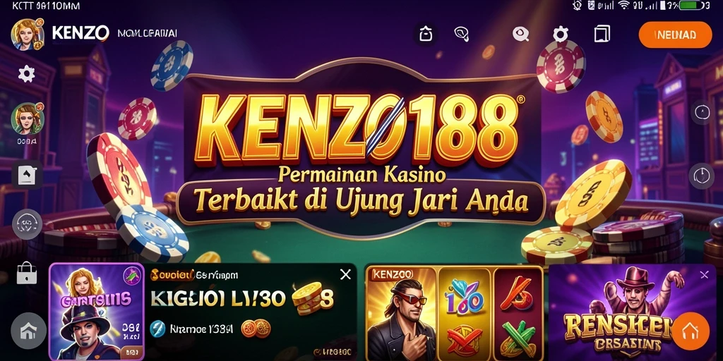 Tampilan gameplay Kasino yang menegangkan dan menarik di KENZO188.